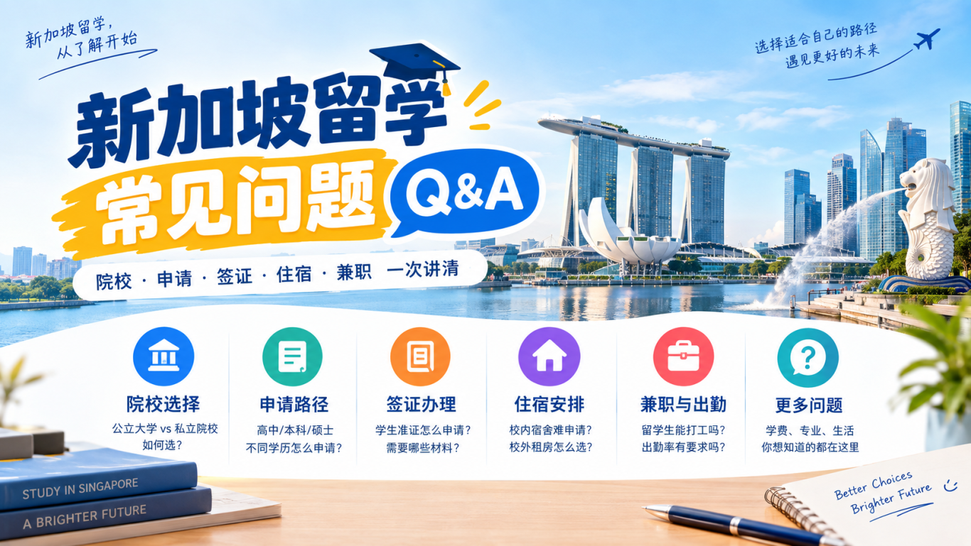 新加坡留学常见问题｜院校·申请·签证·住宿·兼职一次讲清